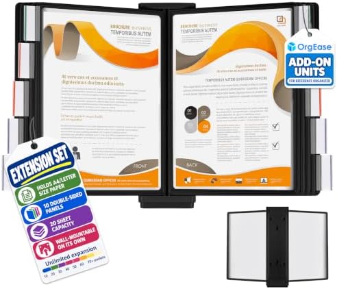 Extension Set for Desktop Reference Organizer & Display System by OrgEase