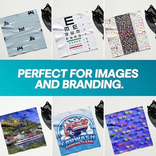 Custom Microfiber Cleaning Cloth, Lens Wipes (10 Pack, Double Sided) - Image 3