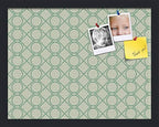 PinPix 18x14 inch Cork Bulletin Board. This Decorative Framed Pin Board Comes with Diamond Pattern in Green Design and Satin Black. Ideal for Home, Office Decor or School (PinPix-586) by PinPixBulletinBoards