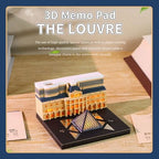 3D Calendar 2027 with LED Lights,Time Piece Calendar 2027,The Louvre 3D Memo Pad,Tear Away Calendars,Sculpture Desk Calendars,3D Art Notepad Calendars,Christmas Gift,New Year Gift (The Louvre) - Image 6