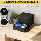 AOBOPLE 6 Pack Photo Storage Box,9" x 12" x 4" Archival Storage Box with Lids,Protective Storage Box for Photo,Pictures,9x12 Documents, Keepsakes and Jewelry Home and Office Organizer - Image 3