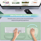 Desk Mat Green, Large Gaming Mouse Pad with Wrist Rest, 4in1 XXL - Image 2