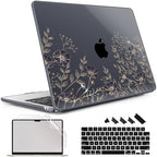 May Chen for M5 MacBook Air 13.6 Inch Case 2026 2025 2024-2022 Release M5 A3449 M4 A3240 M3 A3113 M2 A2681, Plastic Hard Shell Case for MacBook Air 13.6" with Retina Display, Floral Art by MayChen