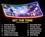 RGB Gaming Mouse Pad Large Extended Desk Mat 35.4x15.7in XXL XXXL Mousepad LED Light Up Keyboard Mat PC Gamer Desk Pad Gaming Accessories Extra Big Mouse Mats Full Desk Size - Arcane Rift - Image 4