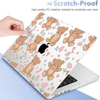 May Chen for 2026 MacBook Pro 14-inch M5 M4 M3 M2 M1 Pro/Max Chip, Release 2026 2025-2021, Model A3427 A3426 A3434 A3112 A3401 A3185, Plastic Hard Shell with Keyboard Cover, Cute Teddy Bear - Image 3