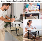 Lap Desk for Bed Adjustable Height with USB Port 23.6" x15.7" Desktop - Image 6