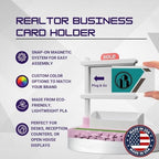 Custom Real Estate Business Card Holder – Professional Desk Organizer for Realtors, Brokers, Agents, Reception Desk Display, Office Accessory & Client Gift (Design 31) - Image 3