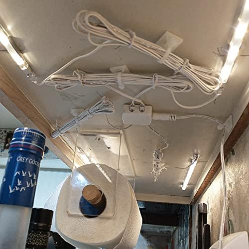 Zip Tie Mounts - SeuYeugX 1000 PCS Cable Self Adhesive Mounts Set for Wire Management with Stick Pads Anchors Clips Squares Holders (White) - Image 7
