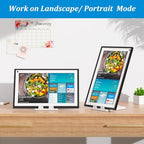 PlusAcc Stand for iPad & Show 15/21 & Tablet, Adjustable Tilt Holder, White - Image 6
