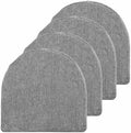 Chair Cushions: Premium High-Density Memory Foam Seat Cushion for Office, Home, & Car - Ergonomic Design for Comfortable Sitting, Relieves Pain & Tailbone Pressure with Non-Slip Bottom, 4 Pack, Gray by SweetHomeCollection