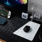 XVX Glass Mousepad for Gaming, Topographic Hard Gaming Mouse pad, Professional Large Mouse Mat 16.2" x 12.2", Special Glass Surface with Improved Precision and Speed - Image 6