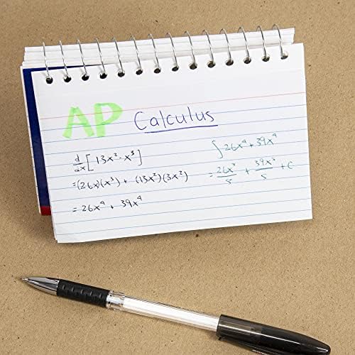 BAZIC Products White Spiral-Bound Index Cards, 3 x 5 in, 50 Ct, 36-Case - Image 6