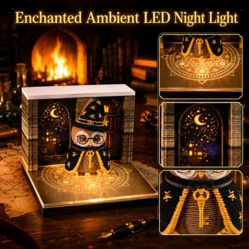 Time Piece Calendar 2027, 3D Sticky Notes Magic Owl Weekly Desk Calendar - Image 4