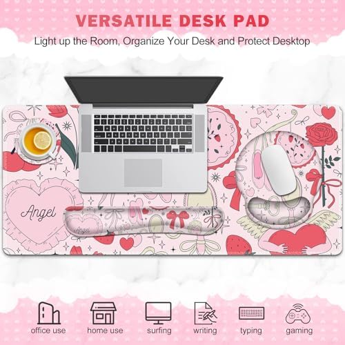 Gaming Mouse Pad, 4in1 XXL Mousepad Large Desk Mat, Cute Desk Pad Protector - Image 7