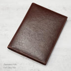 HISCOW Slim Leather Junior Padfolio, 5x8 Notepad Cover, Veg-Tanned Coffee - Image 3