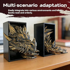 Dragon Bookshelf Decor,Dragon Bookends, Gothic Fantasy Bookends - Image 4