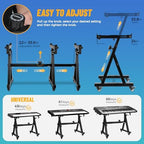 Keyboard Stand Piano w/ Wheels Duty Piano Stand Z Style Adjustable - Image 6