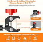 Portable Tablet Stand for Desk, 360° Adjustable iPad Holder for Bed, Metal Desk Clamp with Sturdy Aluminum Tablet Arm Mount for 4.7"-13.5" Kindle,iPad Pro/Air/Mini, iPhone,for Kitchen,Work,Video Call - Image 5