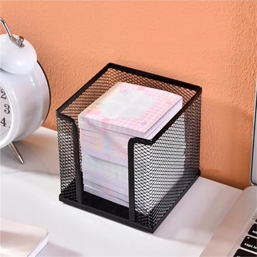 Metal Mesh Desktop Sticky Note Box 5-Pack Office Storage Organizer - Image 7