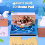 Pirate Ship 3D Memo Pad, 3D Calendar 2027, Time Piece Calendar - Image 3