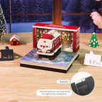 3D Calendar 2027, Unique 3D Memo Pad Tear Away Time Piece Calendar, Fun DIY Paper Carving Art 3D Desk Calendar Notepad Gift for Christmas, New Year (Christmas Train) - Image 3
