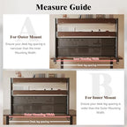Clamp on Desk Shelf with Pegboard, Adjustable Desktop Hutch Organizer, No-Drill Over the Desk Storage Rack, Heavy Duty Metal Frame Vertical Stand with DIY Accessories for Home Office & Gaming Setup - Image 5