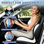 X Large Seat Cushion Office Chair and Car with Lumbar Support Pillow - Image 3
