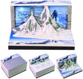 3D Calendar 2027,3D Memo Pad Time Piece Calendar 2027 Creative Desk Calendar Art Paper Sculpture Mount Qomolangma, 2027 Tear Off Calendar DIY Decorative Gift by Easolay