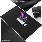CENNBIE Leather Desk Pad Large, 47.2" x 27.5" Desk Mat Protector (Black) - Image 3