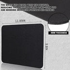 Crtiin 50 Pack Mouse Pad Bulk Pack, 9.84 x 11.81 Inch, Black - Image 2