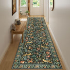 DUKINO 3x12 Runner Rug for Hallway, Washable Animal Rug for Kitchen, Black - Image 6