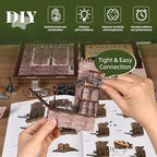 MiniCity Robin Hood Escape Book Nook Kit, DIY 3D Bookshelf Insert with LED - Image 6