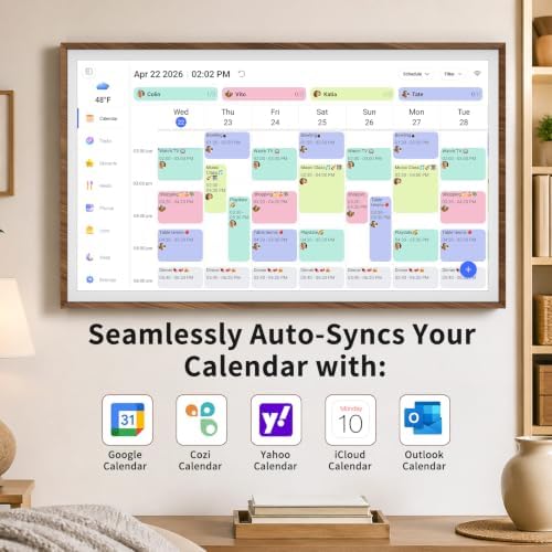 32"Digital Calendar Smart Calendar Electronic Calendar for Wall - Image 2