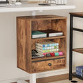 Unionly Clamp-on Under Desk Storage Shelves with Height Adjustable & Drawer by Unionly