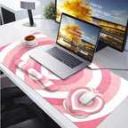 iLeadon Pink Desk Mat Set, 4in1 Mouse Pad Set with Wrist Rest - Image 7