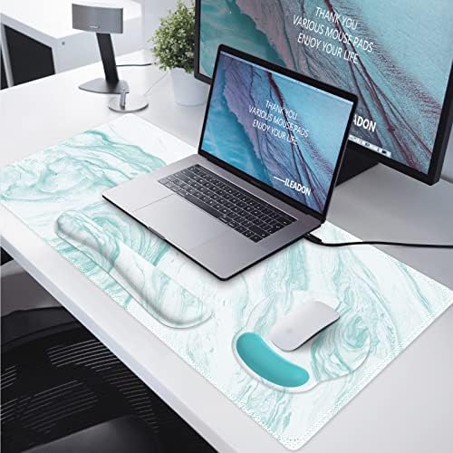 iLeadon Desk Mat with Wrist Rest,Large Gaming Mouse Pad with Wrist Rest - Image 7
