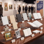 Eaasty 24 Pack Book Stand, Adjustable Plate Holders, 3.54'' X 5.12'' Picture Stands for Display, Metal Easels for Tables Photos Frames Comics Books (White) - Image 5