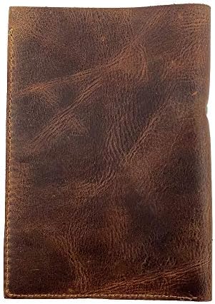 Hide & Drink, Bifold Check Presenter with Pen Slot for Restaurant & Cafe Accessories, Western Bill Holder, Full Grain Leather, Handmade Waiter and Waitress Accessory, Bourbon Brown - Image 2