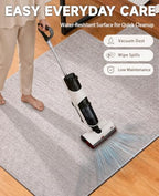 Funwheat Office Chair Mat with Lip for Hard Floors, 36 x 48 in, Light Grey - Image 6