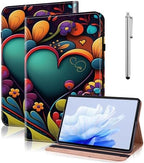 Case for 7" Kindle Paperwhite 12th Generation 2025/2024 & Kindle Colorsoft Signature Edition, Multi-Angle Viewing PU Leather Case with Card Slot for Kindle Paperwhite 2025 - Watercolor by TUOLISG