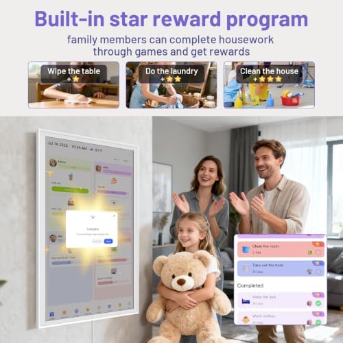 27" Smart Digital Calendar, Family Chore Chart & Photo Frame - Image 4