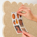 Scalloped Bulletin Board 35x17.5 inches, Decorative Felt Pin Board for Wall - Image 4