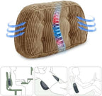 HIGOGOGO Lumbar Support Pillow for Recliner Chair/Accent Chair/Couch/Office Chair, Tufted Corduroy Back Support Cushion for Elderly, Recliner Cushions for Back Rest, Pain Relief, Reading, Coffee - Image 3