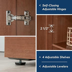 Sauder HomePlus Storage Cabinet/ Pantry cabinets, Sienna Oak finish - Image 5