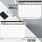 GuassLee Large Desk Calendar 2027-2028, 18 Months, 22"x17" - Image 4
