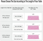 Leegleri 14ft Pink Tutu Table Skirt Tulle Curly Willow Table Skirt for Rectangle&Round Table,Tutu Ruffle Tablecloth for Princess Girls 1st Baby Girl Birthday Party,Baby Shower Decoration,Gender Reveal - Image 6