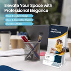 6 Pack Acrylic Brochure Holder Stand 4", Trifold Business Rack Card Holder - Image 4