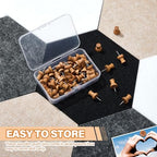 6.7 x 5.9 in 16 Pcs Hexagon Cork Board Tiles, Felt Pin Boards, Classic - Image 4