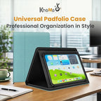 Universal Padfolio Case – Tablet Portfolio Organizer with Notepad Holder – Compatible with iPad 10th 11th Gen, iPad Pro 11, iPad 7 8 9 10.2 10.9 and 9.7 inches - Image 2