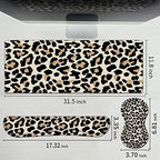 Pretty Mouse Pad and Wrist Rest Set, Extended Desk Mat (31.5" x 11.8") with Memory Foam Ergonomic Keyboard Pad, Large Gaming Mouse Pad Non-Slip Easy Typing for Home Office Decor, Leopard Cheetah Print - Image 7